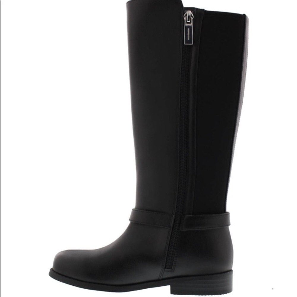Micheal Kors Girls Black Emma Kaya Riding Boots - Picture 3 of 7